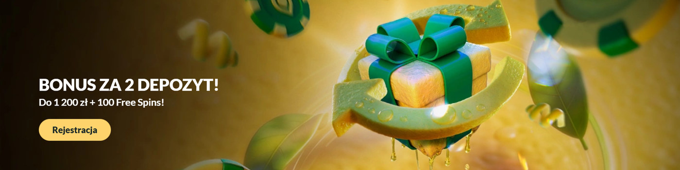 Lemon Casino Polska, bonus za drugi depozyt do 1200 zł i 100 free spinów