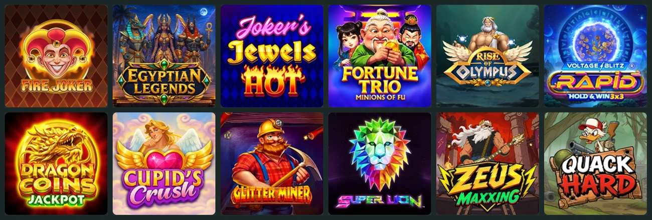 Popularne sloty w Lemon Casino: Fire Joker, Egyptian Legends, Rise of Olympus, Dragon Coins Jackpot i inne